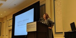 Melissa Averett speaks at NC Annual Family Law Conference Charleston 2018