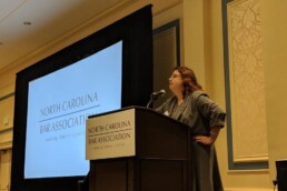 Melissa Averett speaks at NC Annual Family Law Conference Charleston 2018
